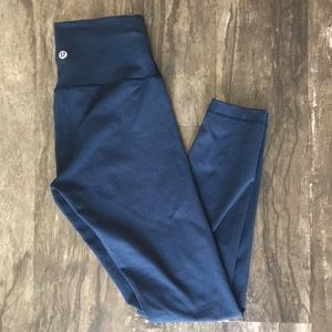 Lululemon Wunder Under HR 7/8 Tight Navy Blue